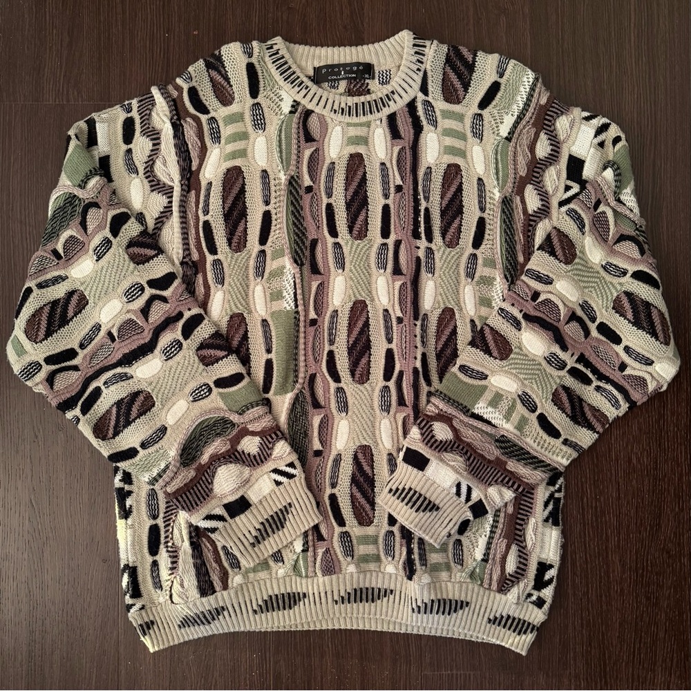 Vintage Protege Collection Multicolor Textured Sweater
